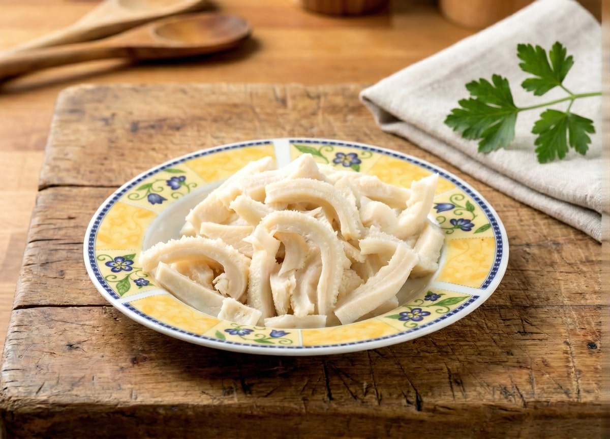 Trippa di cavallo già pulita e pronta per essere cucinata secondo le ricette della tradizione.